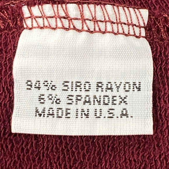 Bryn Walker Tunic Top Medium Burgundy Siro High Low Dolman Sleeve Made in USA - Picture 5 of 7